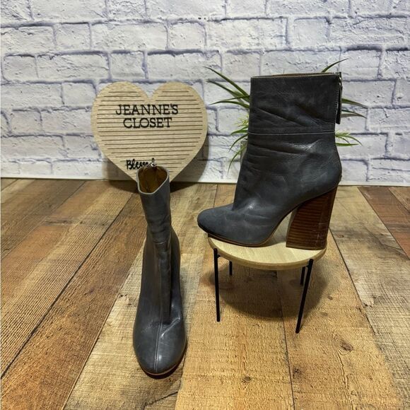 Zara Women's Grey Blue Boots - Picture 1 of 12